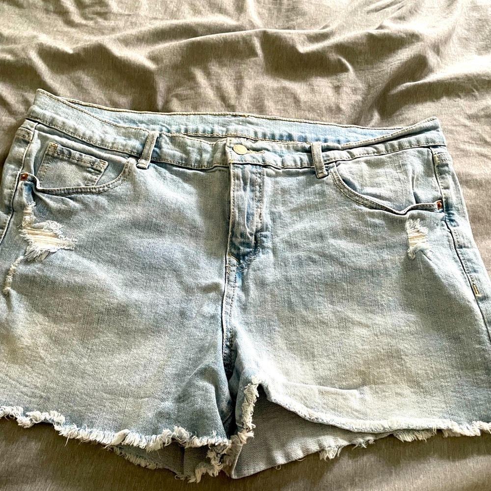 Denim shorts